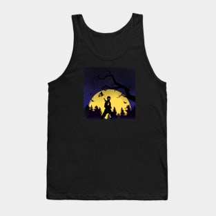 Phantom's Quest: Silhouette Ninja Adventure for Halloween Tank Top